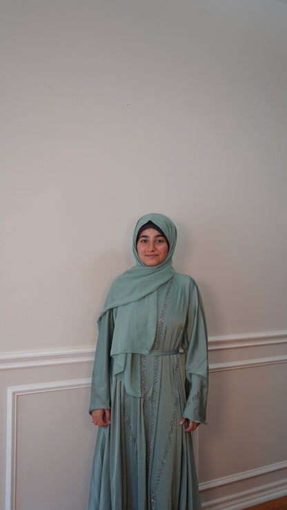 Rumman Serenity – Everyday Luxury Abaya with Hijab | Modest Wear for Masjid & Outings