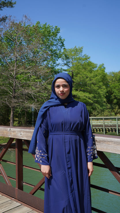 Sahar Midnight Navy Abaya