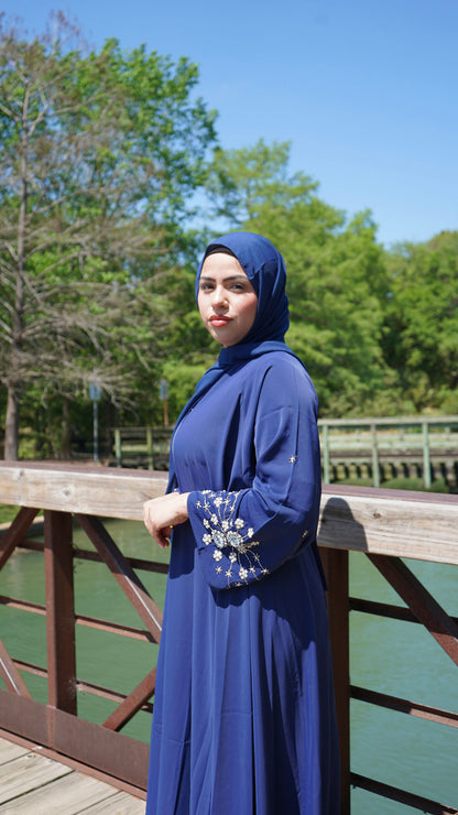 Sahar Midnight Navy Abaya