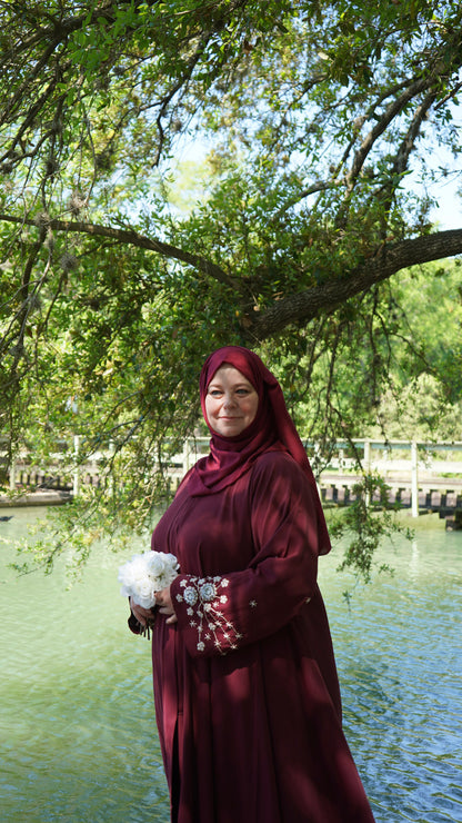Sahar Crimson Abaya
