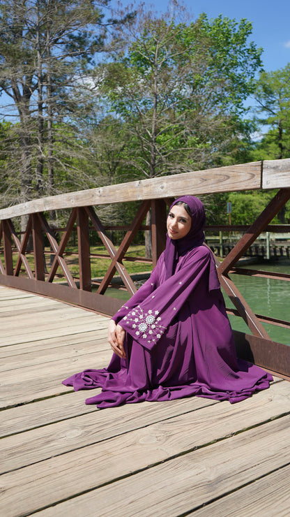 Sahar Plum Abaya
