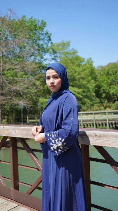 Sahar Midnight Navy Abaya